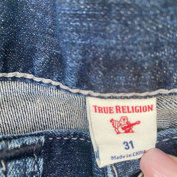 True Religion Men's Rocco Relaxed Skinny Jeans Blue Size 31 x 33 - Picture 7 of 11
